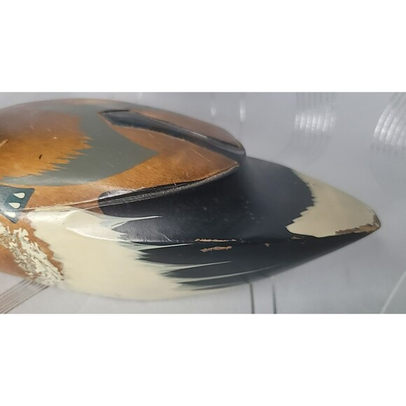 Vintage Hand Carved & Hand Painted Mallard‎ Duck Decoy Signed Jamalanowski - Picture 7 of 16